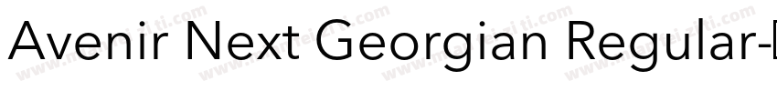 Avenir Next Georgian Regular字体转换